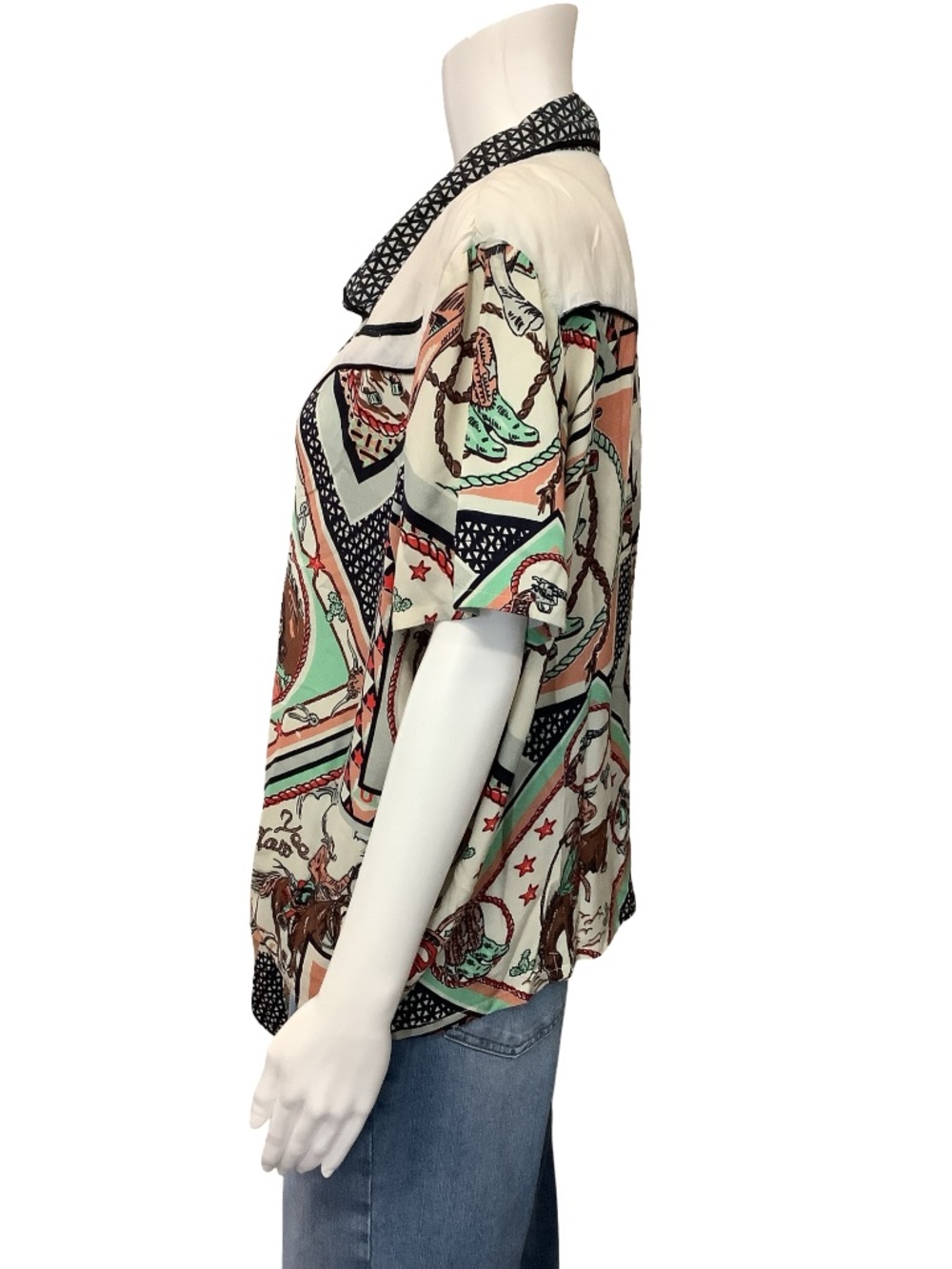 Double D Ranch Button Up Shirt Size:  1X - Picture 2 of 4